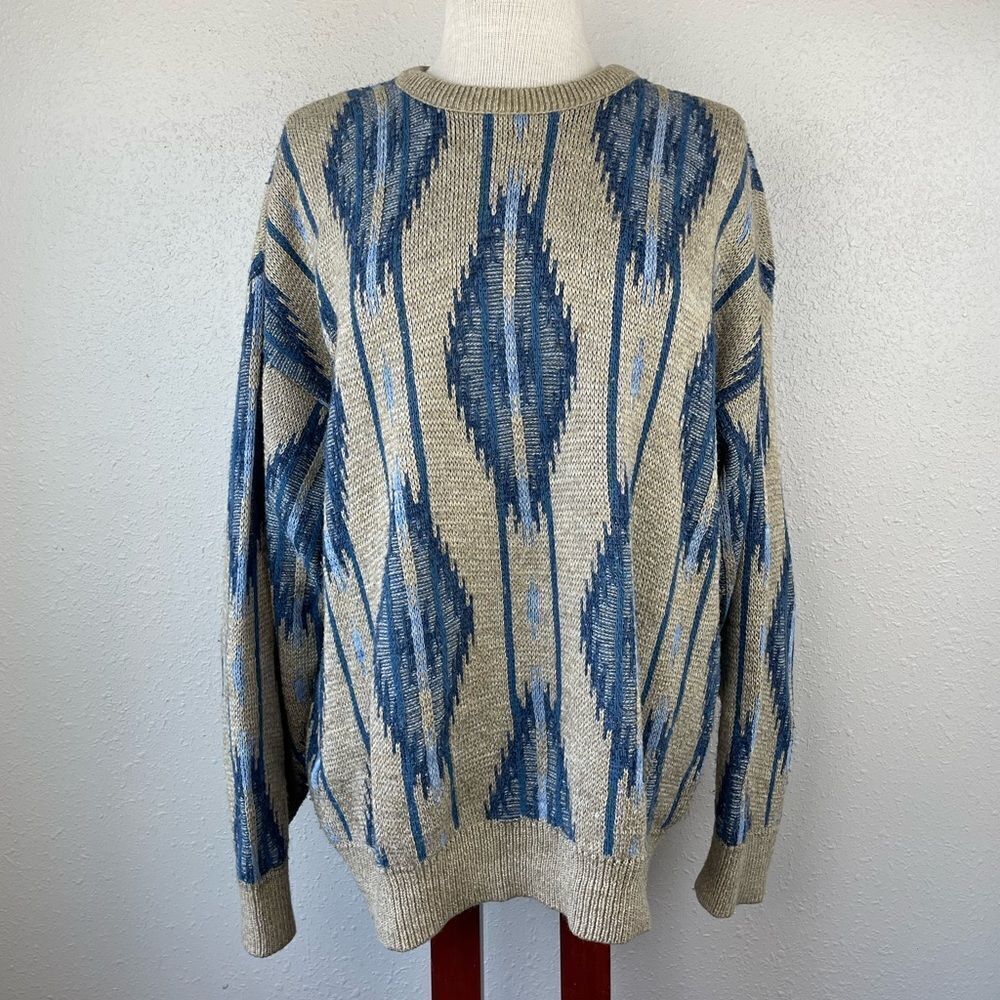 Jantzen Crew Neck Long Sleeve Sweater Size L EUC